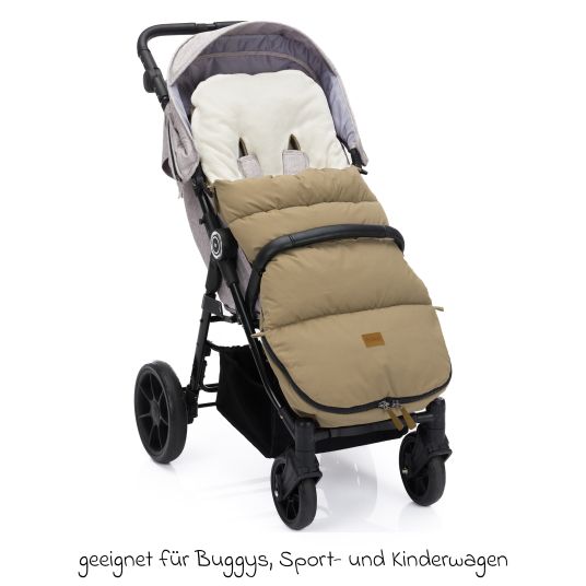 Fillikid Fleece-Fußsack Kinley für Buggy, Sport- und Kinderwagen - Toffee