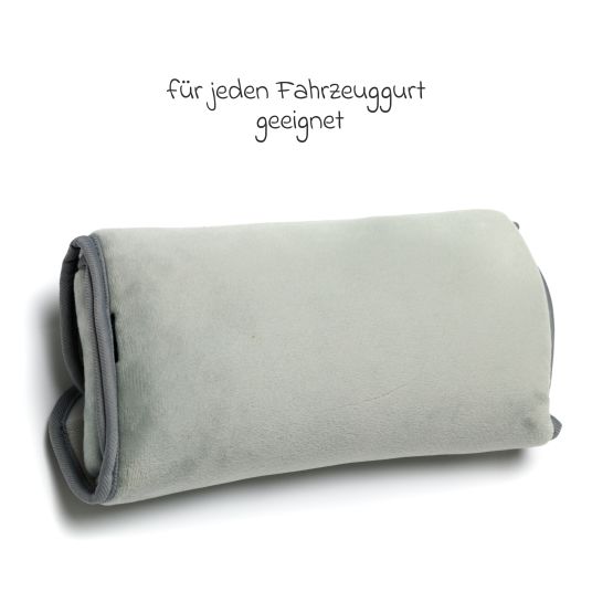 Fillikid Gurtpolster mit weiche Polsterung für eine bequeme Ruhe- oder Schlafposition - Grau