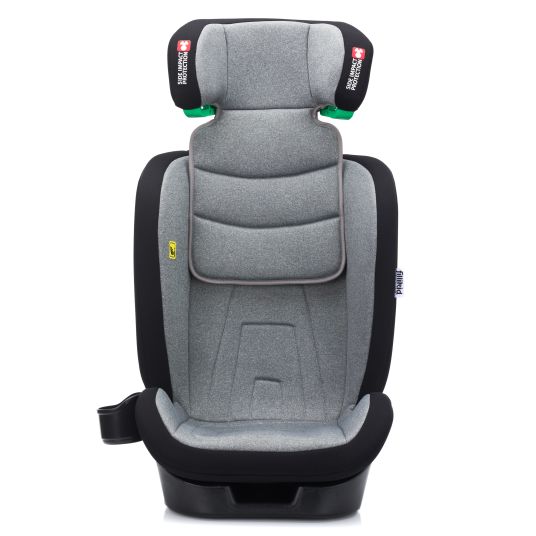 Fillikid Elli Pro i-Size child seat from 3 years - 12 years (100 cm - 150 cm) with Isofix & cup holder - Grey
