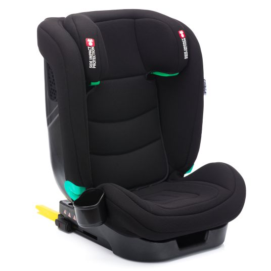 Fillikid Elli Pro i-Size child seat from 3 years - 12 years (100 cm - 150 cm) with Isofix & cup holder - black