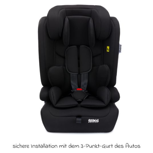 Fillikid Kindersitz Oli i-Size 9 Monate - 12 Jahre (76 cm - 150 cm) - Schwarz