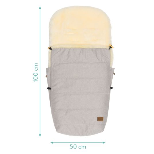 Fillikid Lammfell-Fußsack Bernina Style für Buggy, Sport- und Kinderwagen - Champagner