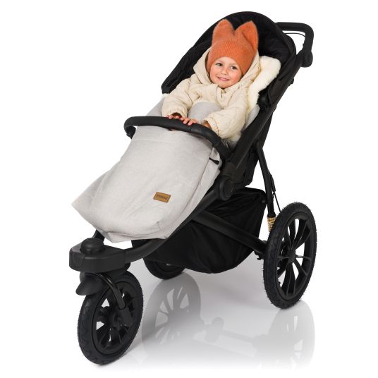 Fillikid Lammfell-Fußsack Bernina Style für Buggy, Sport- und Kinderwagen - Champagner