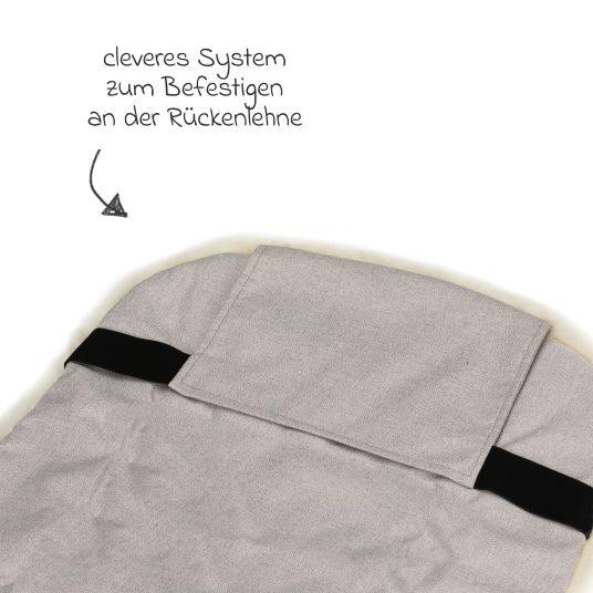 Fillikid Lammfell-Fußsack Bernina Style für Buggy, Sport- und Kinderwagen - Champagner