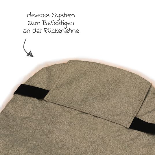 Fillikid Lammfell-Fußsack Bernina Style für Buggy, Sport- und Kinderwagen - Pistazie