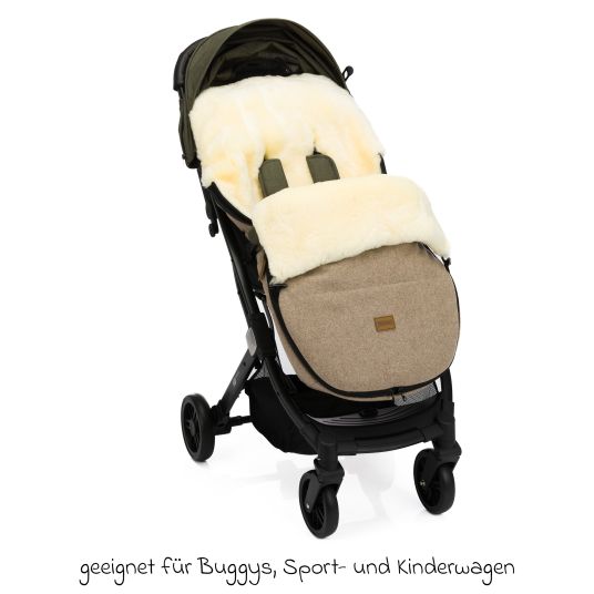 Fillikid Lammwoll-Fußsack Makalu Wool für Buggy, Sport- und Kinderwagen - Braun