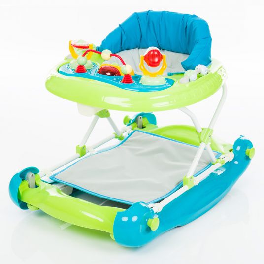 Fillikid Baby walker with swing function - Green Turquoise