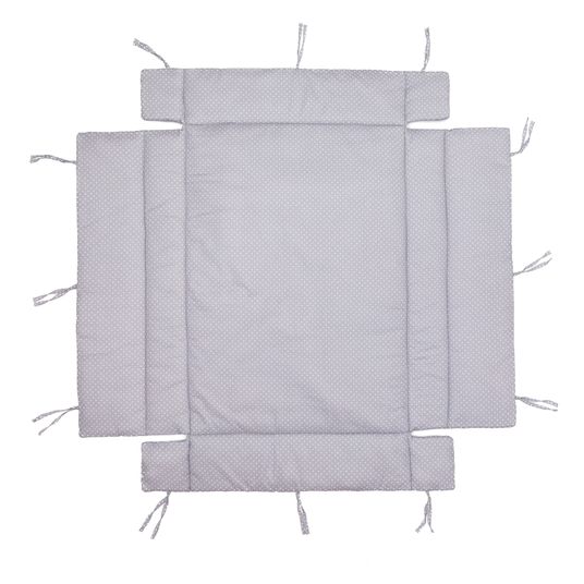 Fillikid Fodera per box Flexi per box da 75 x 100 cm e 100 x 100 cm - esclusiva a piccoli punti - grigio