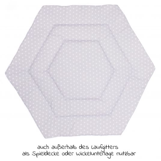Fillikid Laufstalleinlage für 6-eck Laufgitter - Cube - Grey