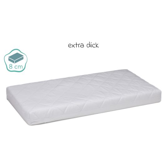 Fillikid Materasso per sdraietta Cocon 533+544 90 x 40 cm - Bianco