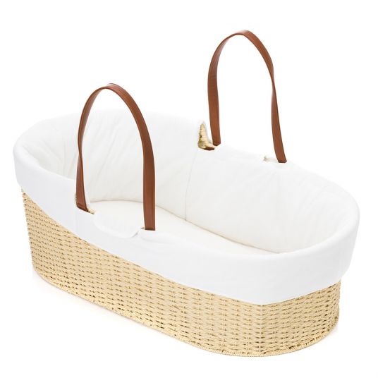 Fillikid Mosaic basket incl. inner cover & mattress - White Nature