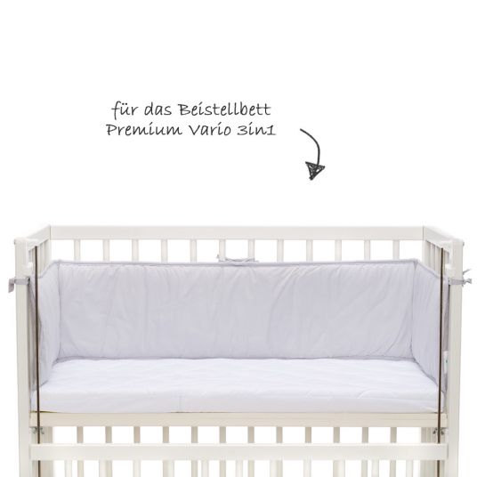 Fillikid Nest for extra bed Premium Vario 3in1 - Grey