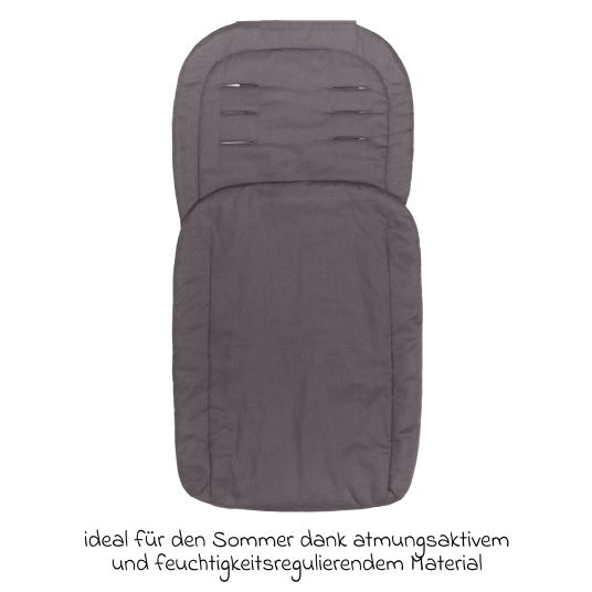 Fillikid Sommerfußsack Eco für Kinderwagen & Buggy - Grau