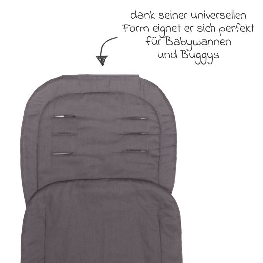 Fillikid Sommerfußsack Eco für Kinderwagen & Buggy - Grau