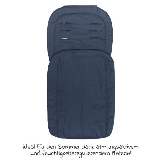 Fillikid Sommerfußsack Eco für Kinderwagen & Buggy - Marine