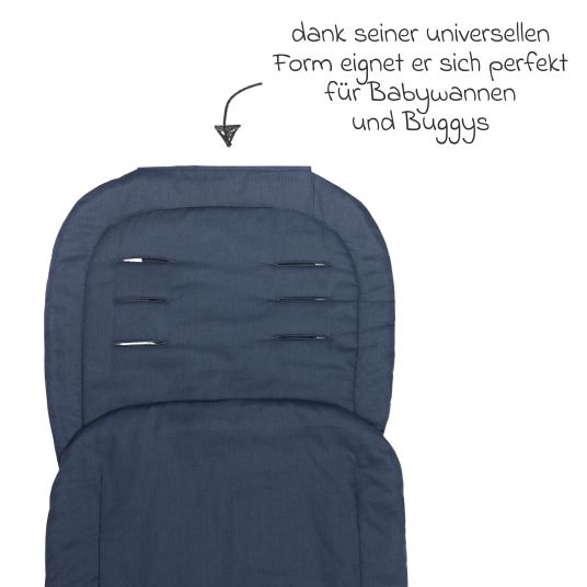 Fillikid Sommerfußsack Eco für Kinderwagen & Buggy - Marine