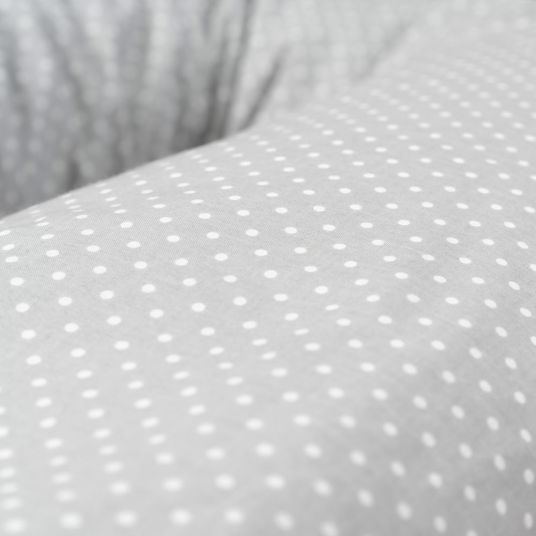 Fillikid Nursing pillow 180 cm - dots - grey