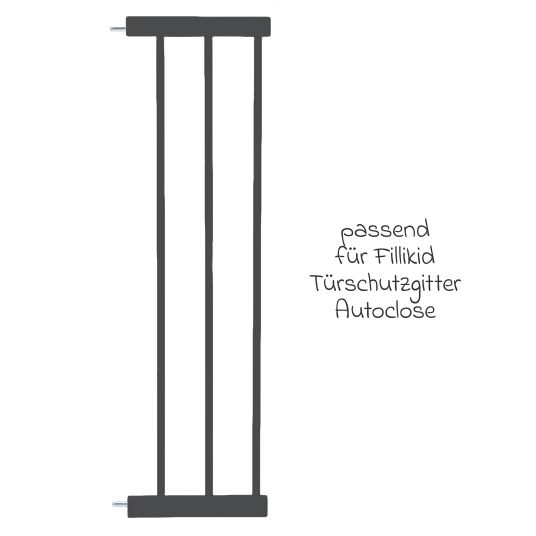 Fillikid Door guard extension 21 cm suitable for Autoclose - black