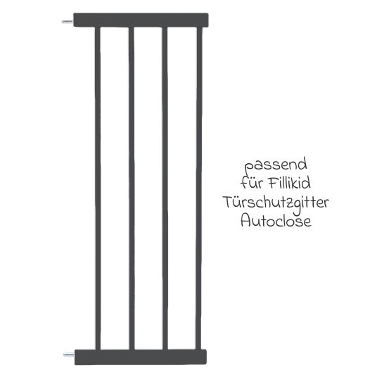 Fillikid Door guard extension 28 cm suitable for Autoclose - black