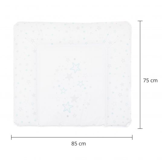Fillikid Changing mat Softy 75 x 85 cm - Blue Stars - White