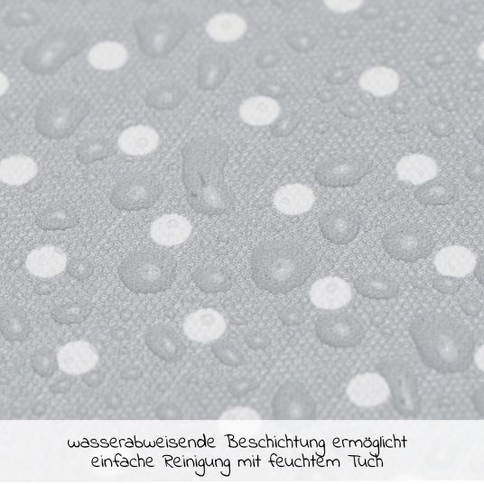 Fillikid Changing mat Softy 75 x 85 cm - small dots - gray