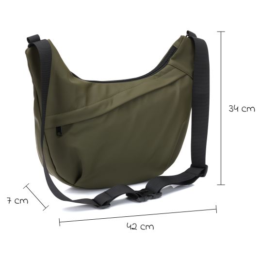 Fillikid Wickeltasche Daybag die moderne Tragetasche, mit Wickelauflage, isolierter Flaschenhalter inkl. Kinderwagenbefestigung - Grün