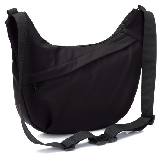 Fillikid Wickeltasche Daybag die moderne Tragetasche, mit Wickelauflage, isolierter Flaschenhalter inkl. Kinderwagenbefestigung - Schwarz