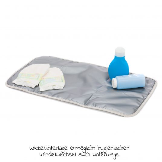 Fillikid Palma diaper bag with changing mat and thermal bag - Grey