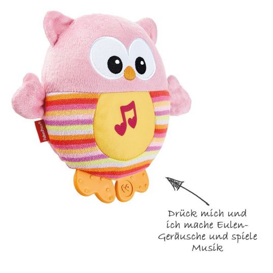 Fisher-Price Cuddle owl luminous - Pink
