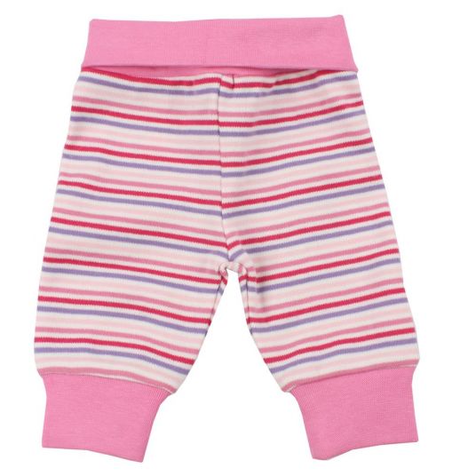 Fixoni Pants Biva Girl for premature Little Bee - Stripes Rose - Size 38