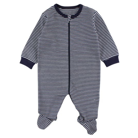 Fixoni Schlafanzug Einteiler Infinity - Ringel Navy - Gr. 56
