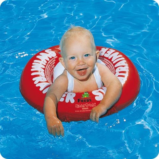 Freds Swimtrainer rot  Classic 6-18 kg  Kind Schwimmhilfe Baby Wasserball 