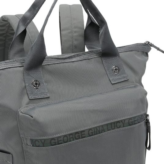 George Gina & Lucy Diaper backpack Minor Monokissed - Grey