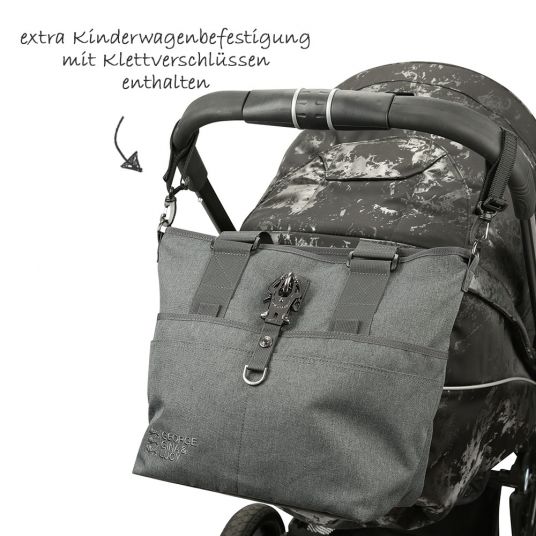 George Gina & Lucy Diaper bag Baby 2 Love - Anthra Melange