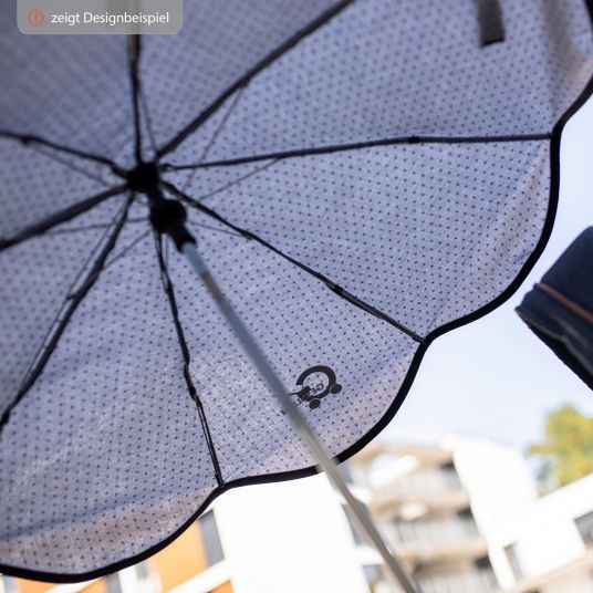 Gesslein Sonnenschirm mit UV 50+ für Oval- und Rundrohrgestelle - Granitgrau Meliert