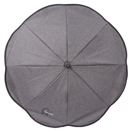 Gesslein Sonnenschirm mit UV 50+ für Oval- und Rundrohrgestelle - Grau