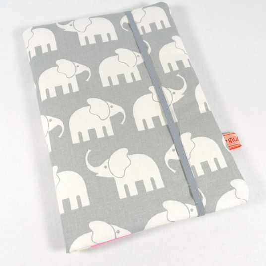 Glückspilzig U-booklet cover elephant - pink
