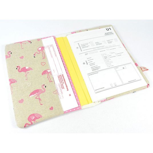 Glückspilzig U-booklet cover flamingo