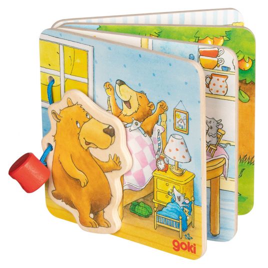 Goki Libro illustrato in legno - Il piccolo orso