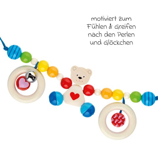 Goki Kinderwagenkette - Herzbär