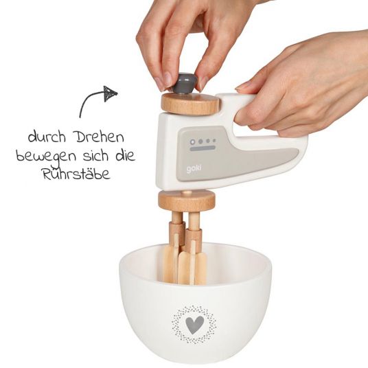 Goki Kitchen appliance hand mixer with mixing bowl