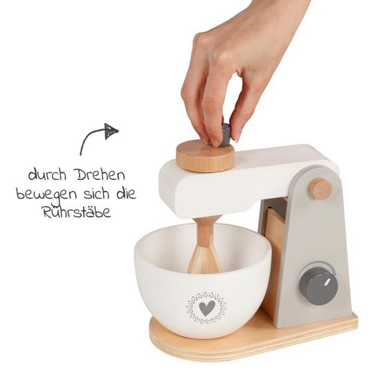 Goki Küchengerät Mixer mit Standfuß & Rührschüssel