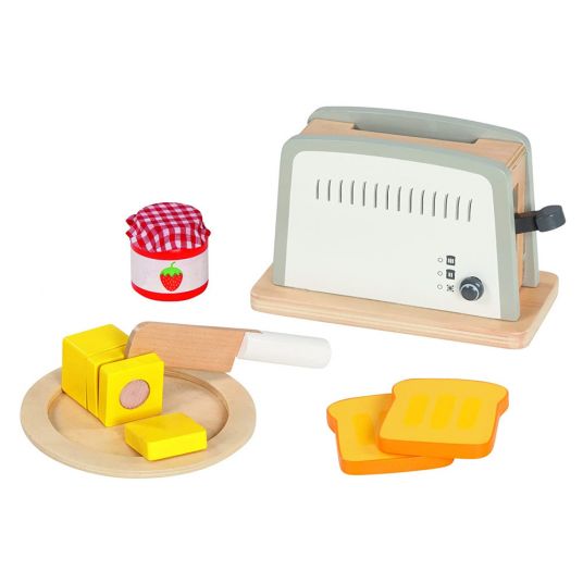 Goki Küchengerät Toaster mit 10-tlg. Zubehör-Set