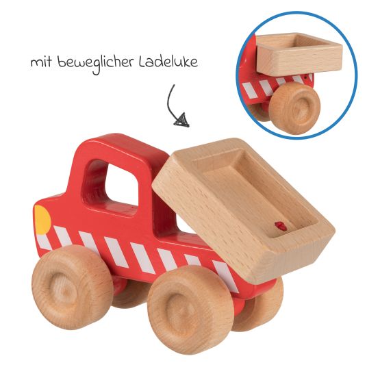 Goki Spielfahrzeug aus Holz - Kipper