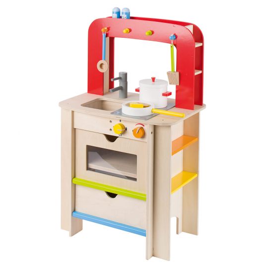 Goki Play kitchen with 9 pcs accessories