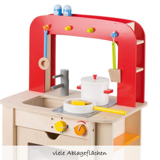Goki Play kitchen with 9 pcs accessories