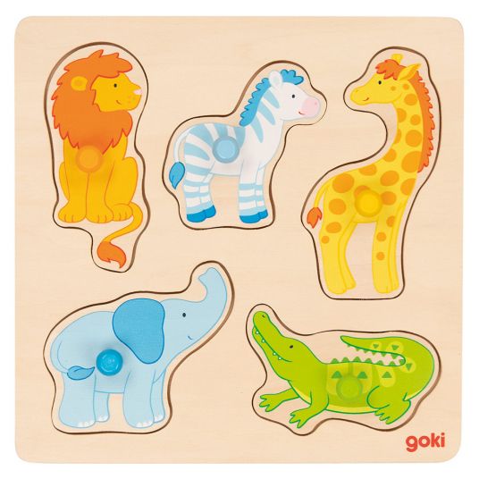 Goki Puzzle On Safari - 5 pezzi