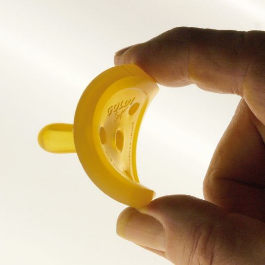 Goldi Schnuller Naturform Oval - Kautschuk Mini ab 0 M