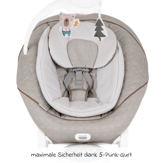 Graco 2-in-1 baby swing All Ways Soother from birth - 9 months 8 rocking movements in 2 directions, can be used as a bouncer incl. mobile with 3 fabric figures - Littel Adventures