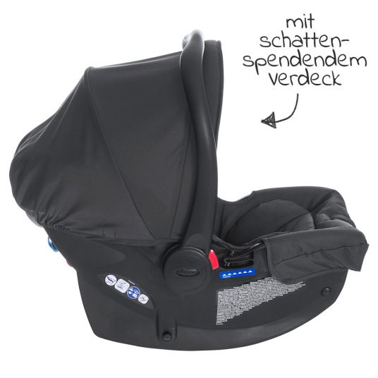Graco Baby car seat SnugRide - Group 0+ - from birth - 15 months (from birth - 13 kg) - Midnight Black